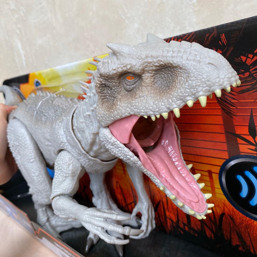 go)美泰侏罗纪世界电影同款暴虐霸王龙可发声恐龙模型男孩儿童玩具