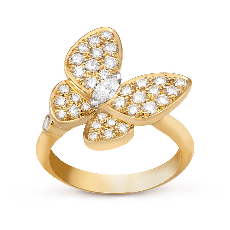 【包税】eef & arpels/梵克雅宝 经典deux papillons系列 18k金