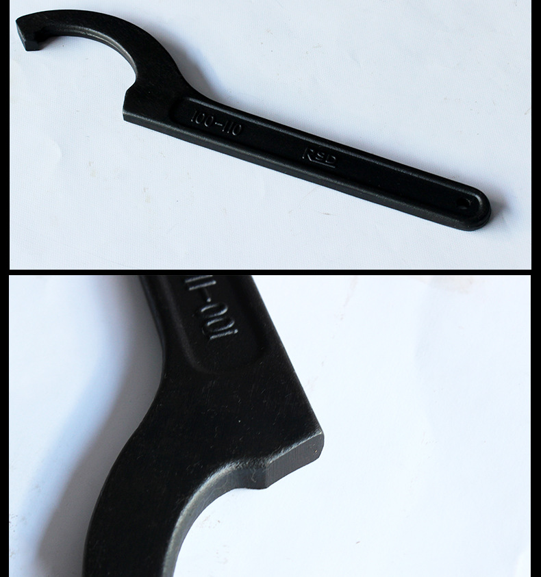 钩型圆螺母扳手侧面孔钩勾头活扳手机床临沂五金工具 22-26,0.05kg