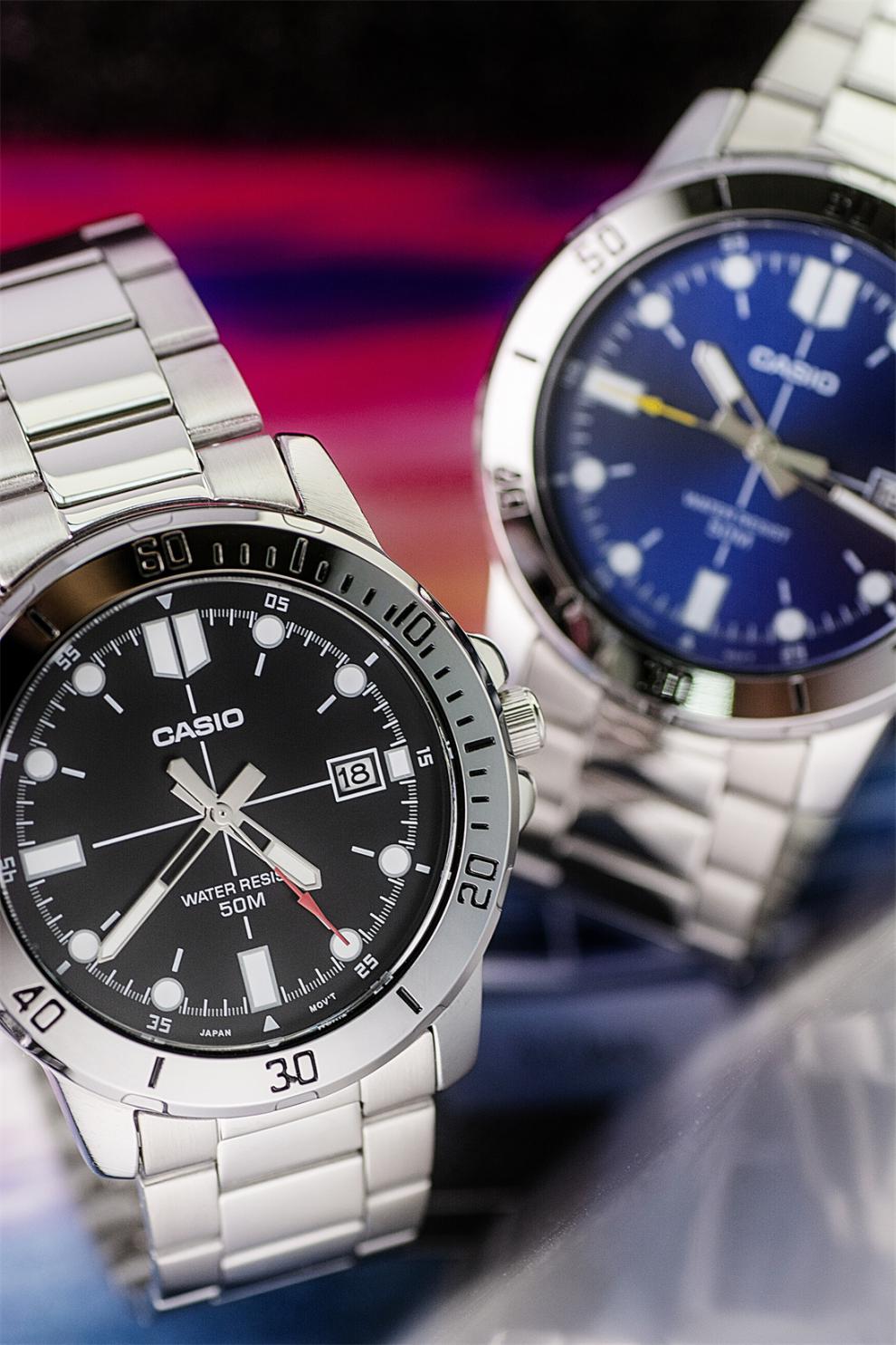 casio正品卡西欧手表男商务男防水剑鱼比尔盖茨同款 mtp-vd01g-b