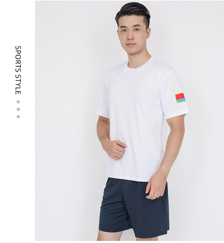 16式体能服飞行员t恤圆领汗衫速干透气蓝色短袖运动夏季军迷户外 蓝色