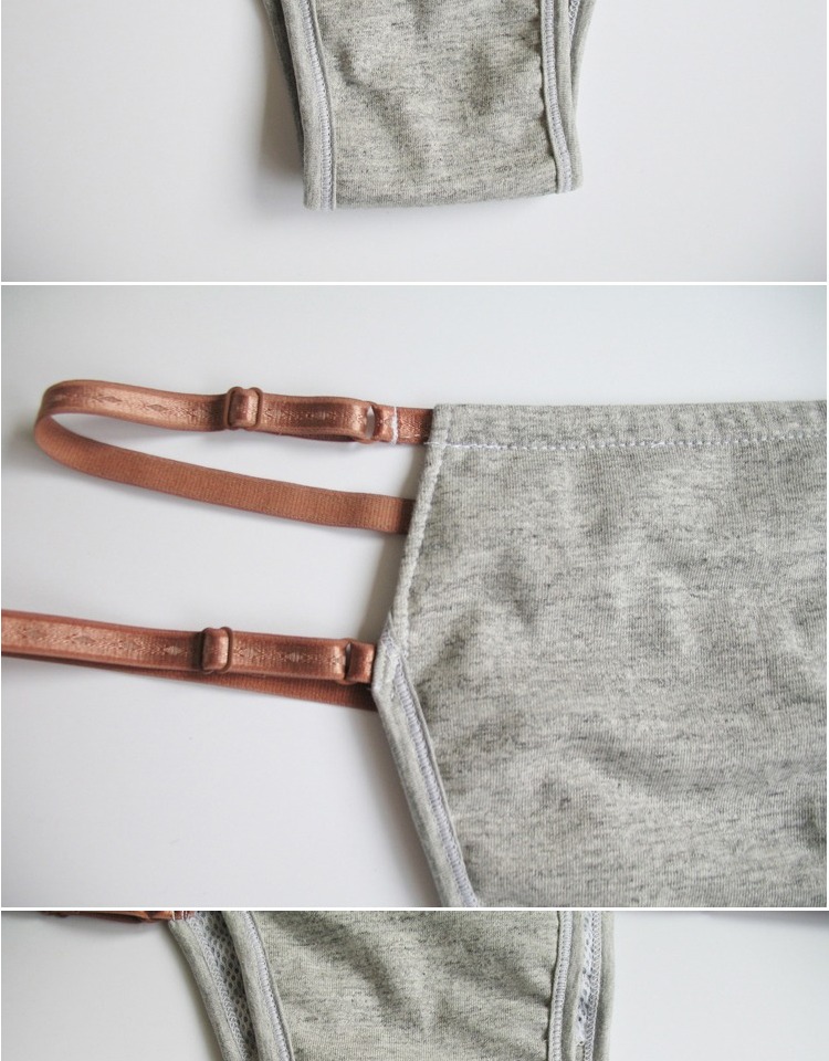 威乐思防漏卫生带加大加宽月经带经期内裤棉纯色t形女通用生理裤 棉布