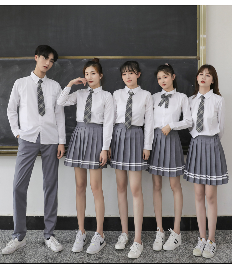 朗诵演出服初中生高中生毕业季初高中学生服装女大学院风套装长裙合唱
