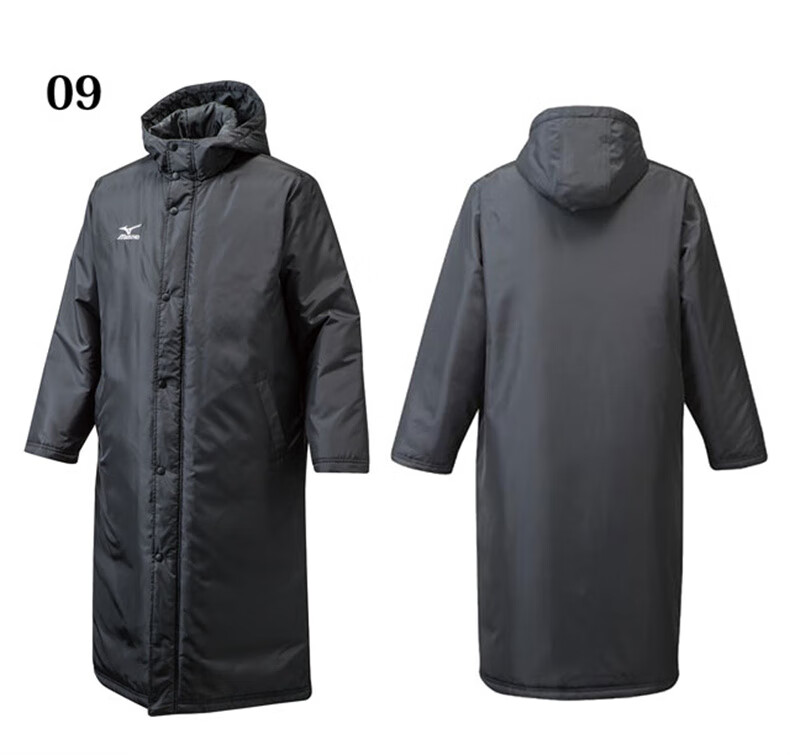 mizuno美津浓运动外套长款 男女冬季穿简约风训练服12je6g60正品 12j