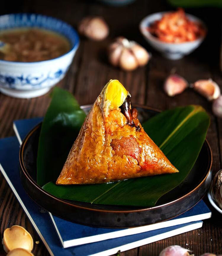 福建烧肉粽220克烧肉粽子新鲜海鲜鲍鱼真空食品散装闽南海鲜肉粽日期