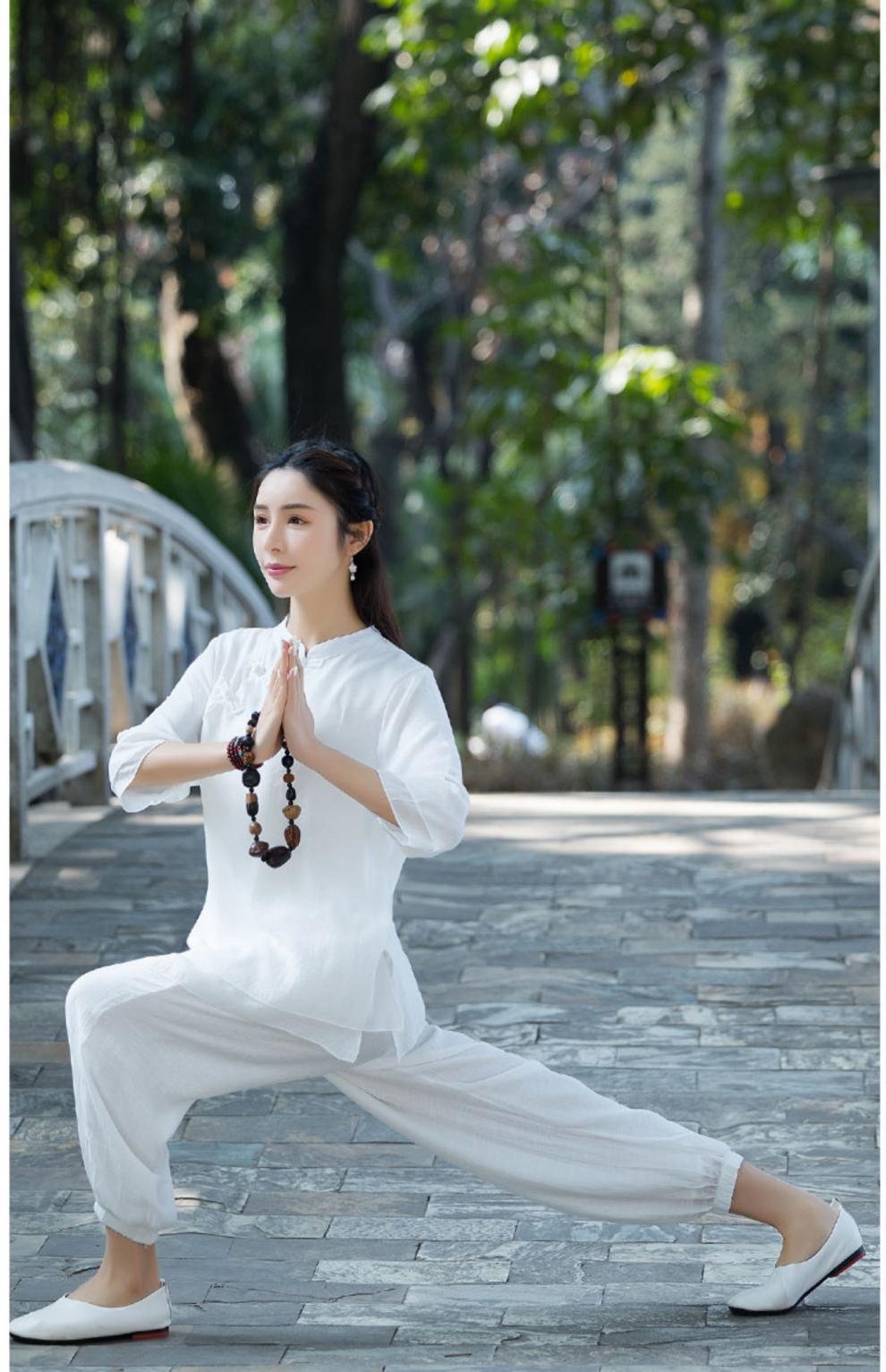 禅服女复古风套装夏季茶服中国风复古文艺禅修服禅意中式民国风居士服