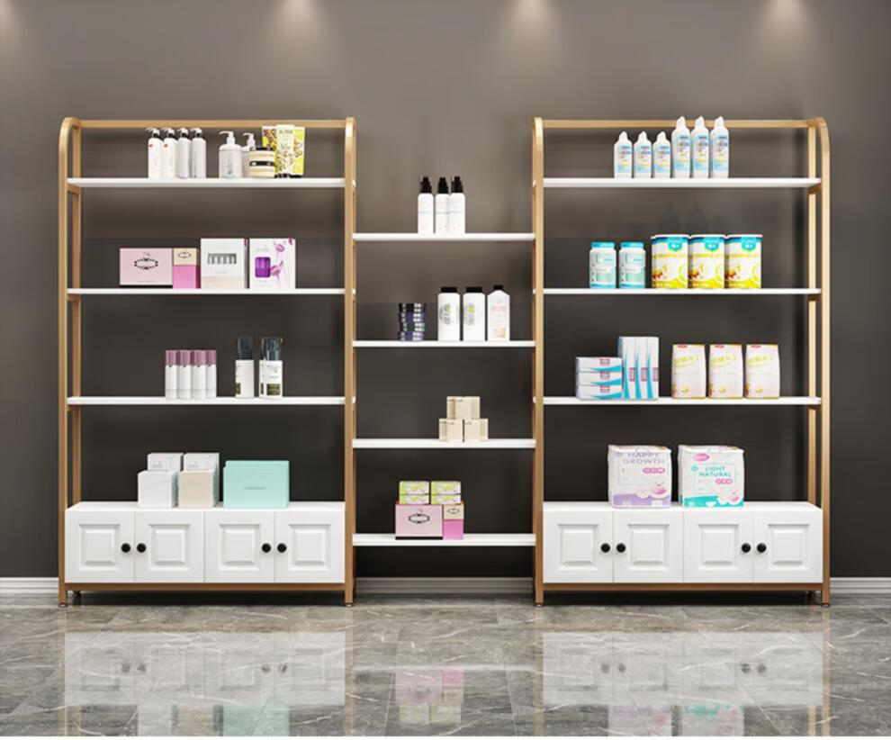 物品摆放展示架化妆品货柜母婴店多层置物架包架美容院家纺店货架物品