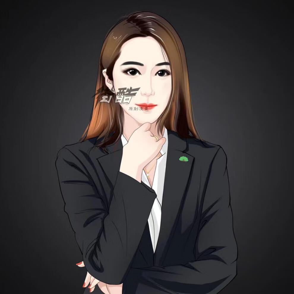 新款手绘头像定制微信约稿真人照片转动漫画写实商务男女插画logo设计