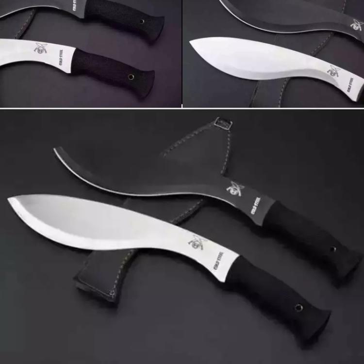 尼泊尔军弯刀大号露营尼泊尔七孔开路刀刃弯刃荒野求生