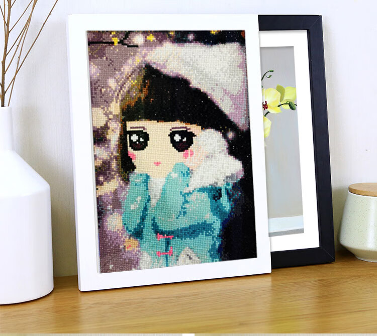 钻石画儿童儿童手工制作异形5d钻石画绣满钻点贴麋鹿卡通子男女孩学生