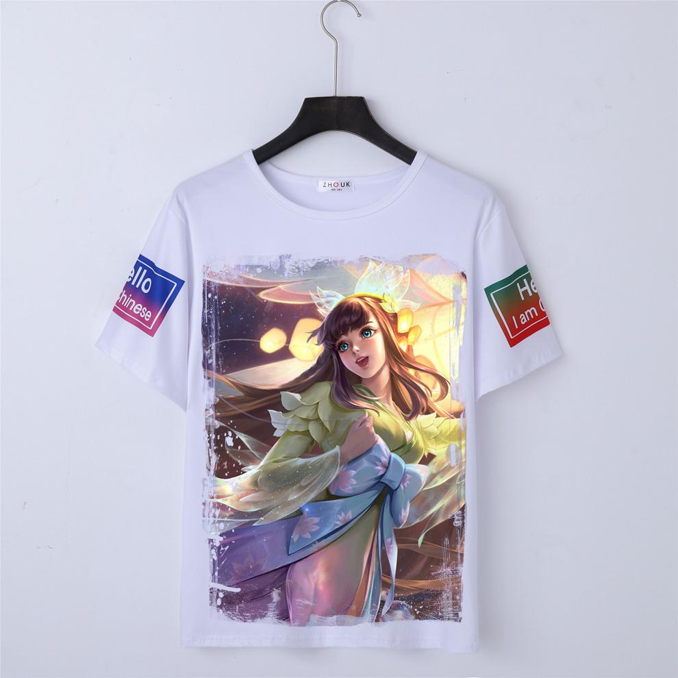 王者荣耀t恤游戏衣服短袖夏装中学生潮流青少年上衣曜李逍遥皮肤神威