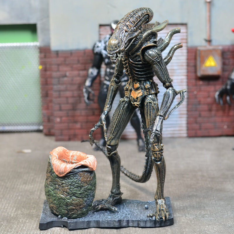 合金neca异形大战铁血战士avp契约异型alien模型可动玩具礼品人类异形