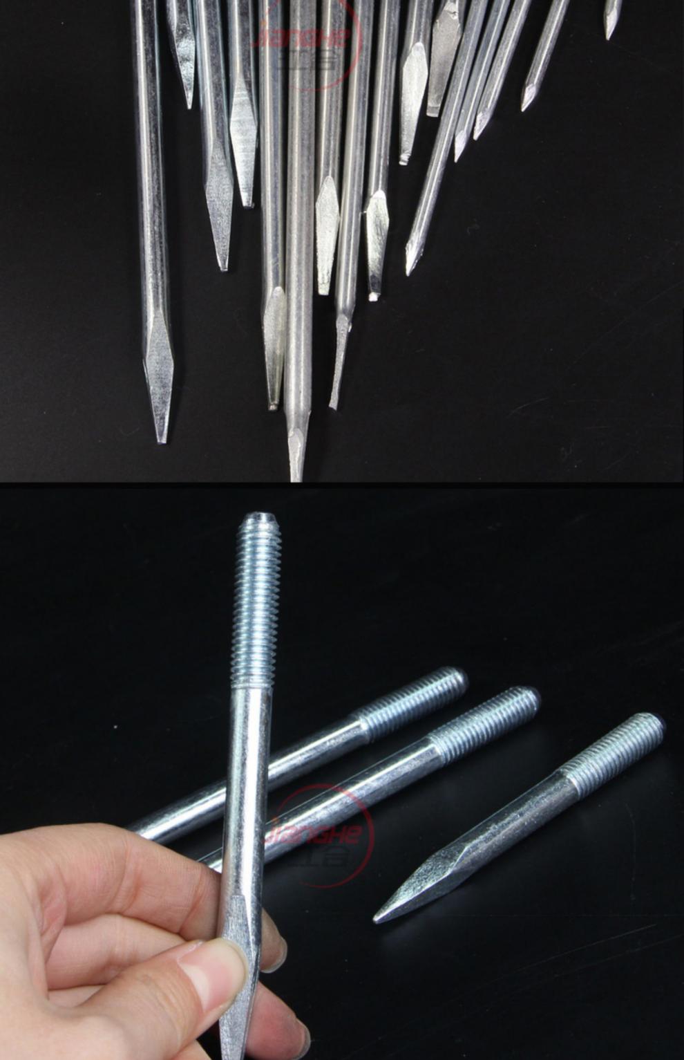 pvc排水管卡铁钉下水管落水管雨水管墙卡直钉钉子加长钉8mm10cm