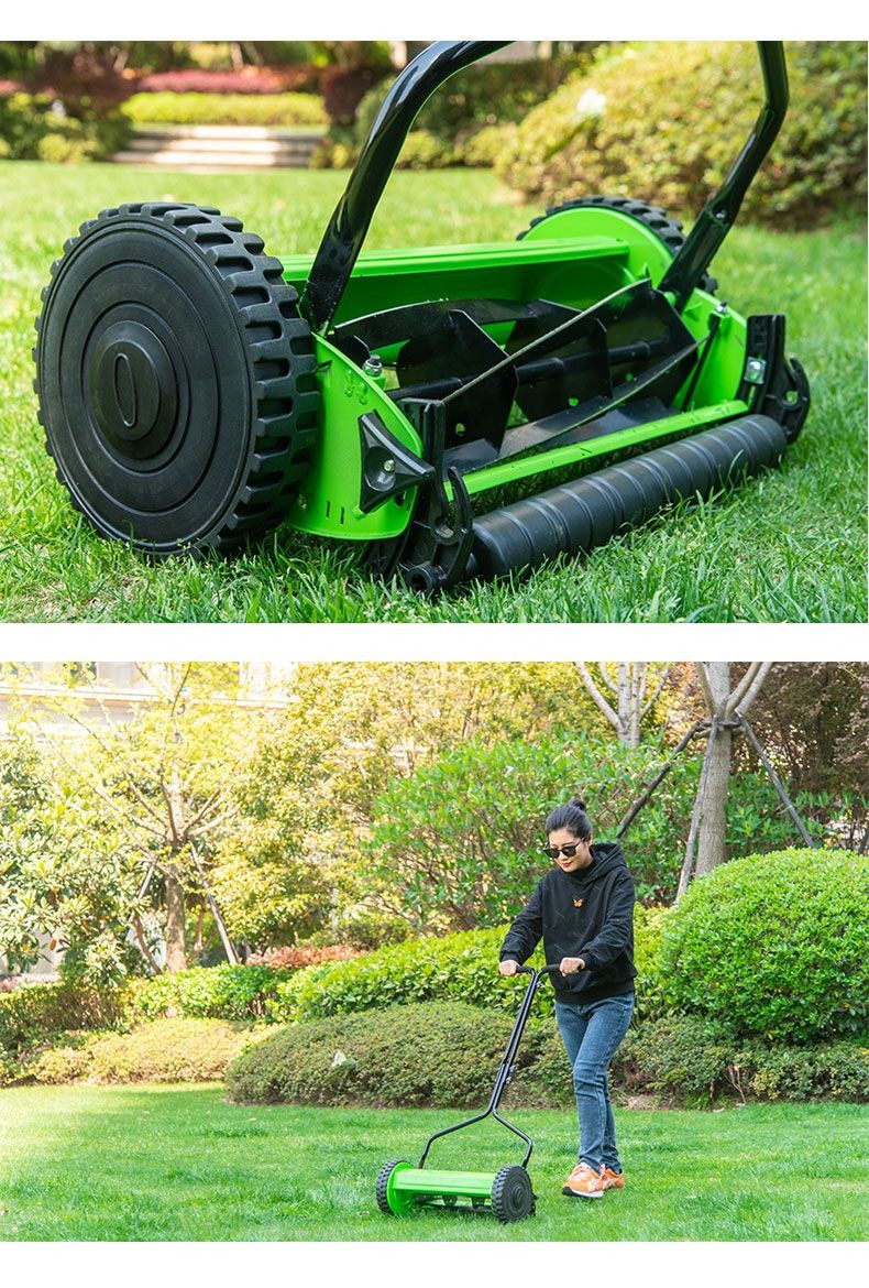 草坪修剪机eihpos立体手推式小型家用草坪机园艺工具除草修剪割草机