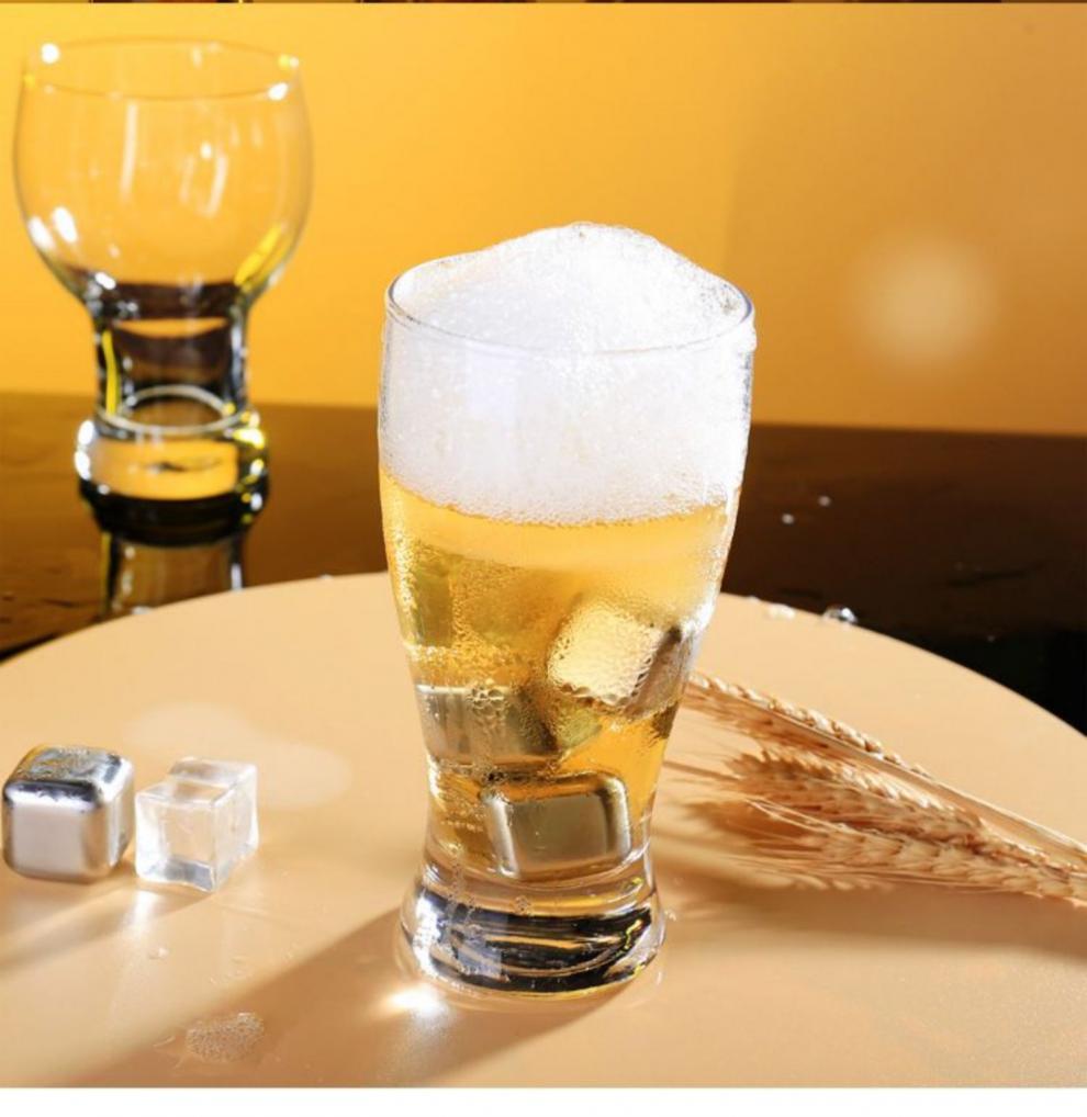 网红精酿啤酒杯子500ml大扎啤杯大号网红家用玻璃啤酒杯子精酿创意