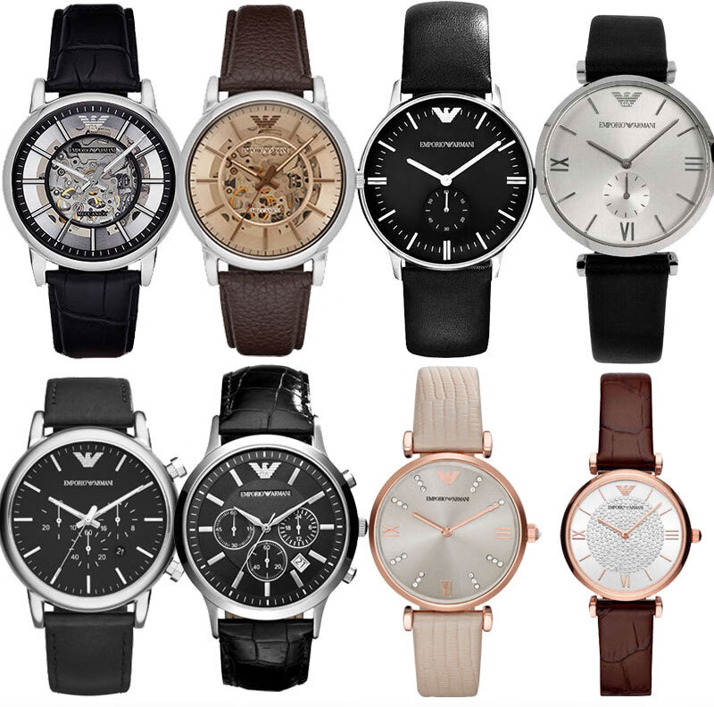 阿玛尼表带钢带男女原装ar19811982038219466000324471674黑色amnmj5