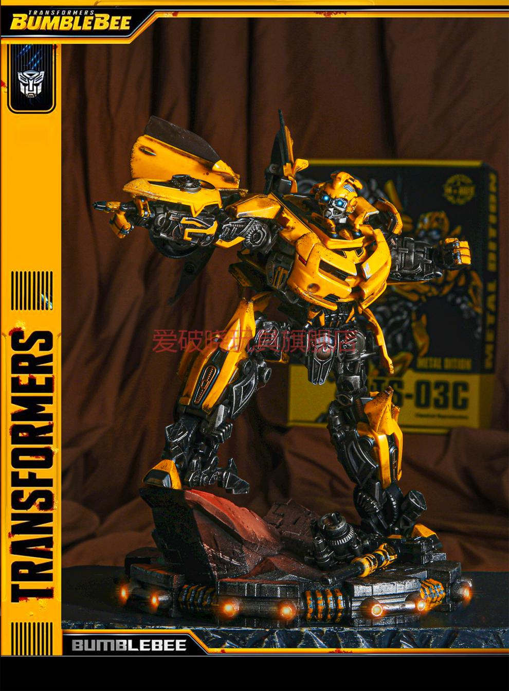 重涂变形玩具金刚lts-03c电影mpm03战锤大黄蜂汽车机器人战损模型弭黎