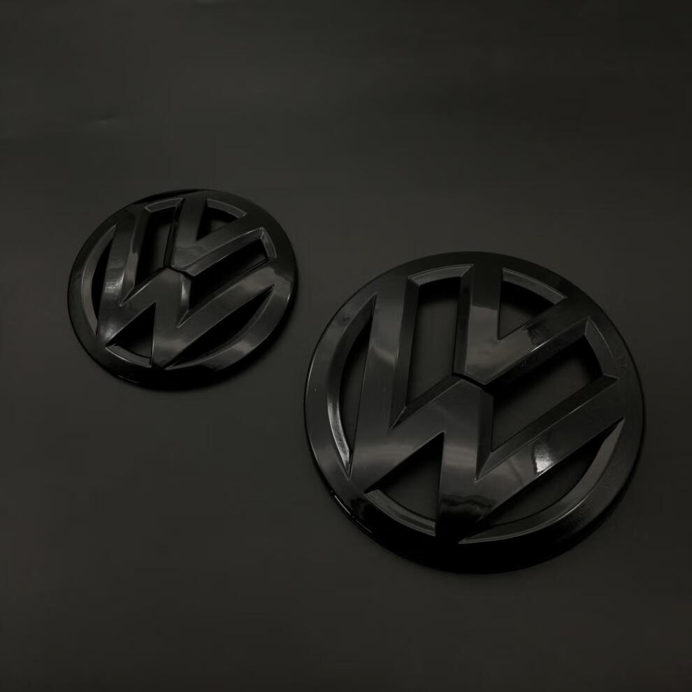 适用于大众捷达改装黑标汽车中网标车贴英文标尾标贴新老款捷达前车标