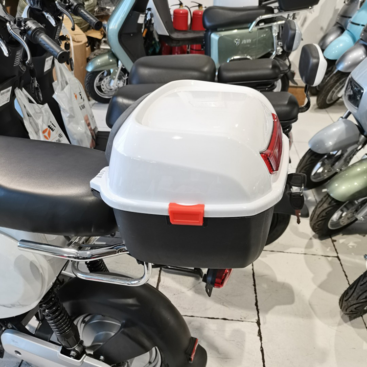 雅迪电动车通用款de3欧博通用改装方储物箱尾箱白色尾箱红色