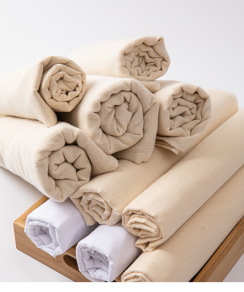 纱布过滤布棉布料豆腐布白沙布食用蒸笼布家用厨房豆浆网纱面料粗纱