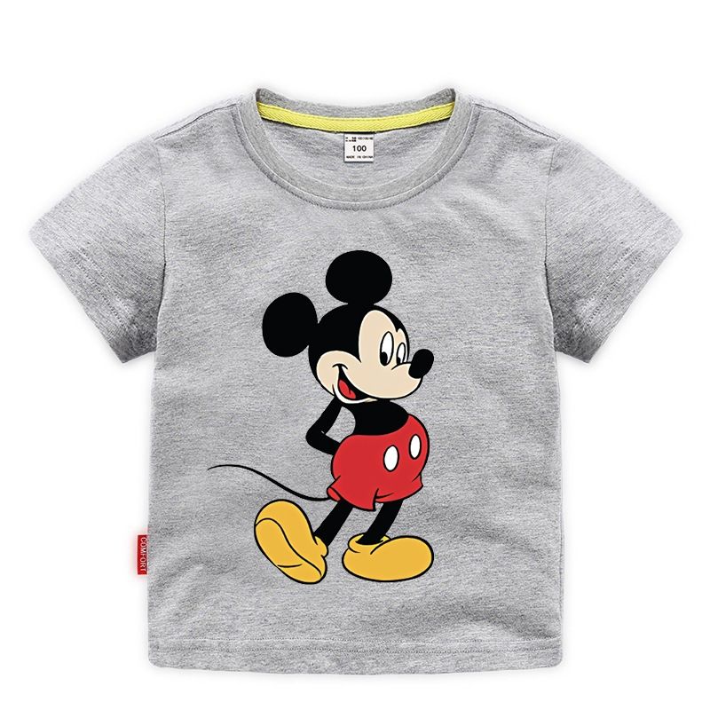 米奇童装女童短袖t恤纯棉薄款儿童男童半袖夏装卡通米老鼠衣服潮1岁2
