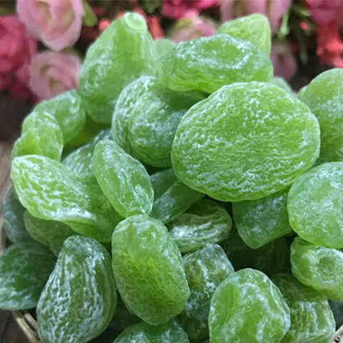 绿瓜子梅 翡翠梅 酸甜无核桃肉 桃肉粒 贵妃梅蜜饯果脯果干 5斤 500g*