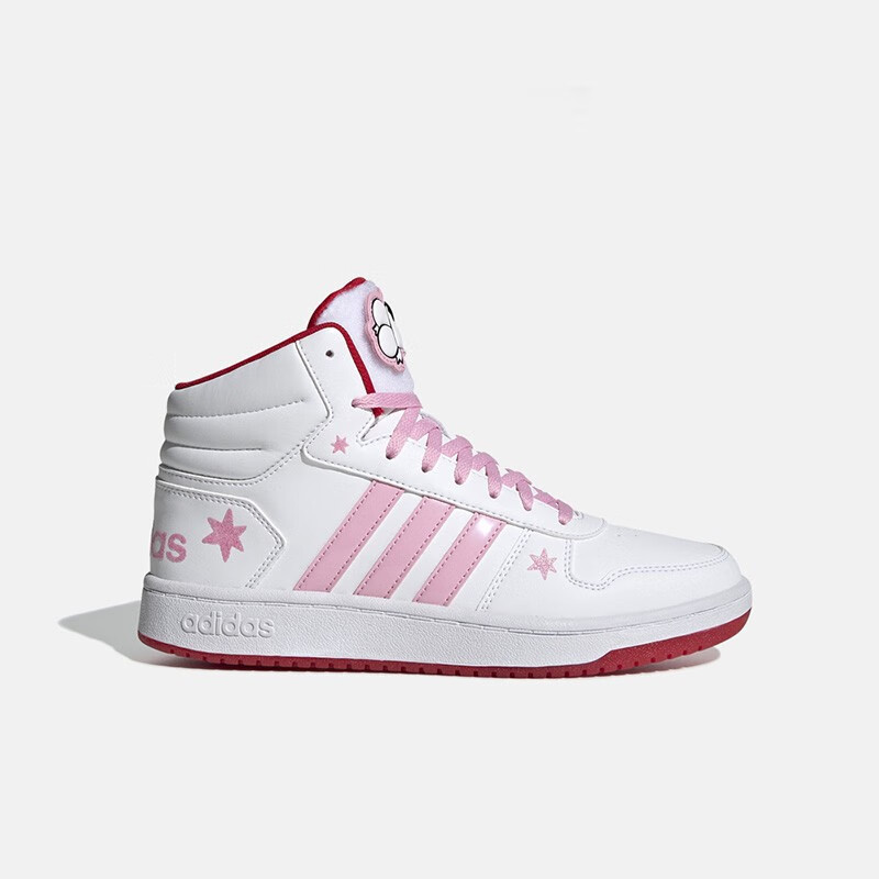 adidas阿迪达斯女鞋休闲鞋春季新款neo鼠年米奇限定款高帮耐磨轻便