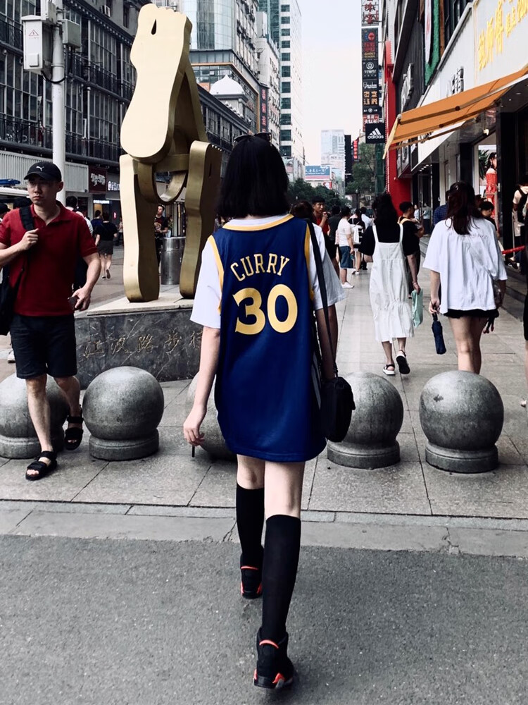 guijiaoer球衣bf风宽松外穿篮球服套装男团队定制30号白色球衣单件