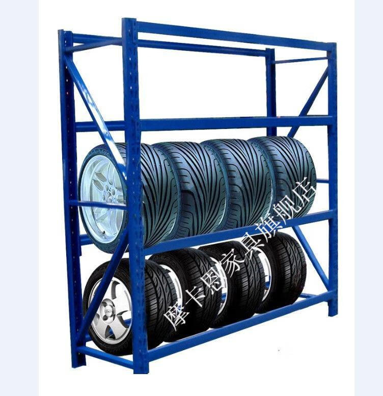 修理店汽车轮胎展示架上墙轮胎货架4s店轮胎货架加厚轮胎货架加工 上