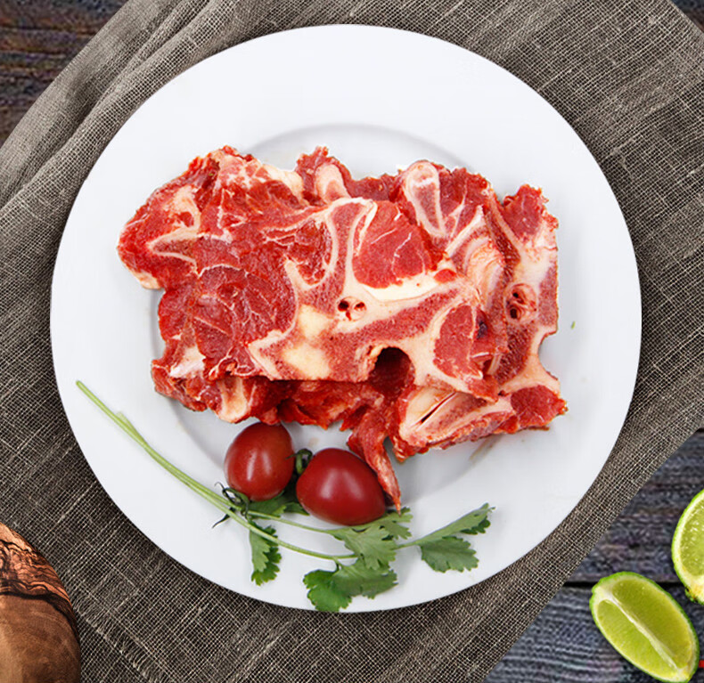 生牛龙骨5斤 牛脊骨 新鲜牛肉 带骨髓煲汤火锅汤底 产发