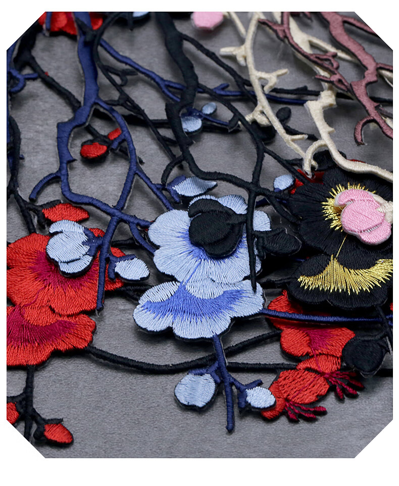 贴彩色刺绣花朵梅花补丁贴花布贴图案绣花贴片衣服补贴大号补洞贴布11