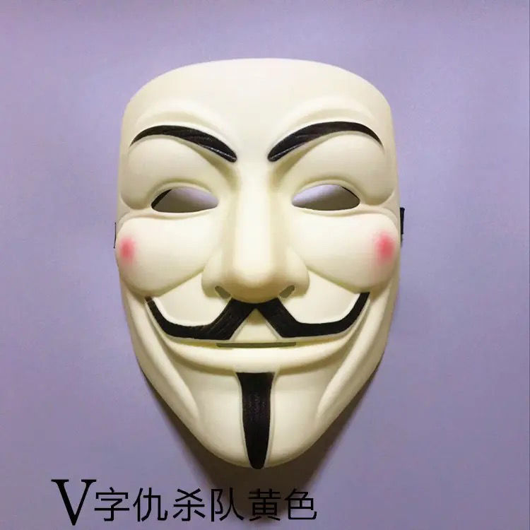 面具帅气全脸环保材料成人儿童白色街舞面具舞会面具假面舞客齐舞表演