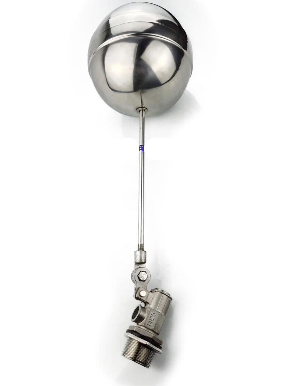 304不锈钢可调式弯头浮球阀全自动水位控制器水塔水箱浮球开关4分 304