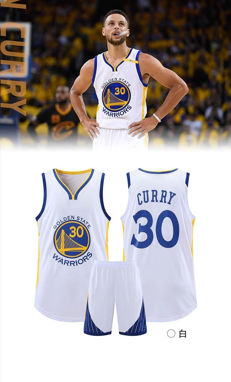 滕讯体育nba同款勇士球衣30号11汤普森杜兰特篮球服套装男女背心定制