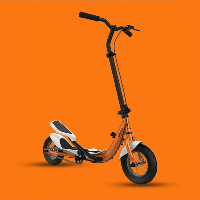 健身踏板车 双翼脚踏滑板车成人二轮踏板车折叠健身休闲踏步车校园