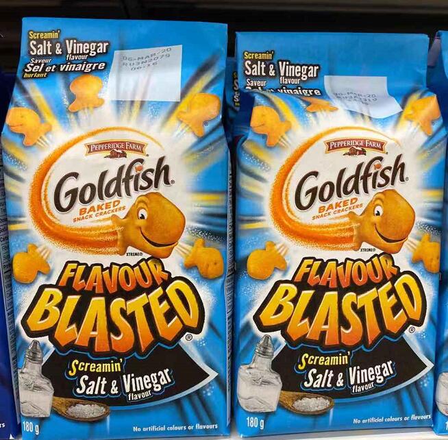 加拿大购 goldfish小鱼饼干 儿童零食 进口零食 多种口味 超浓芝士味