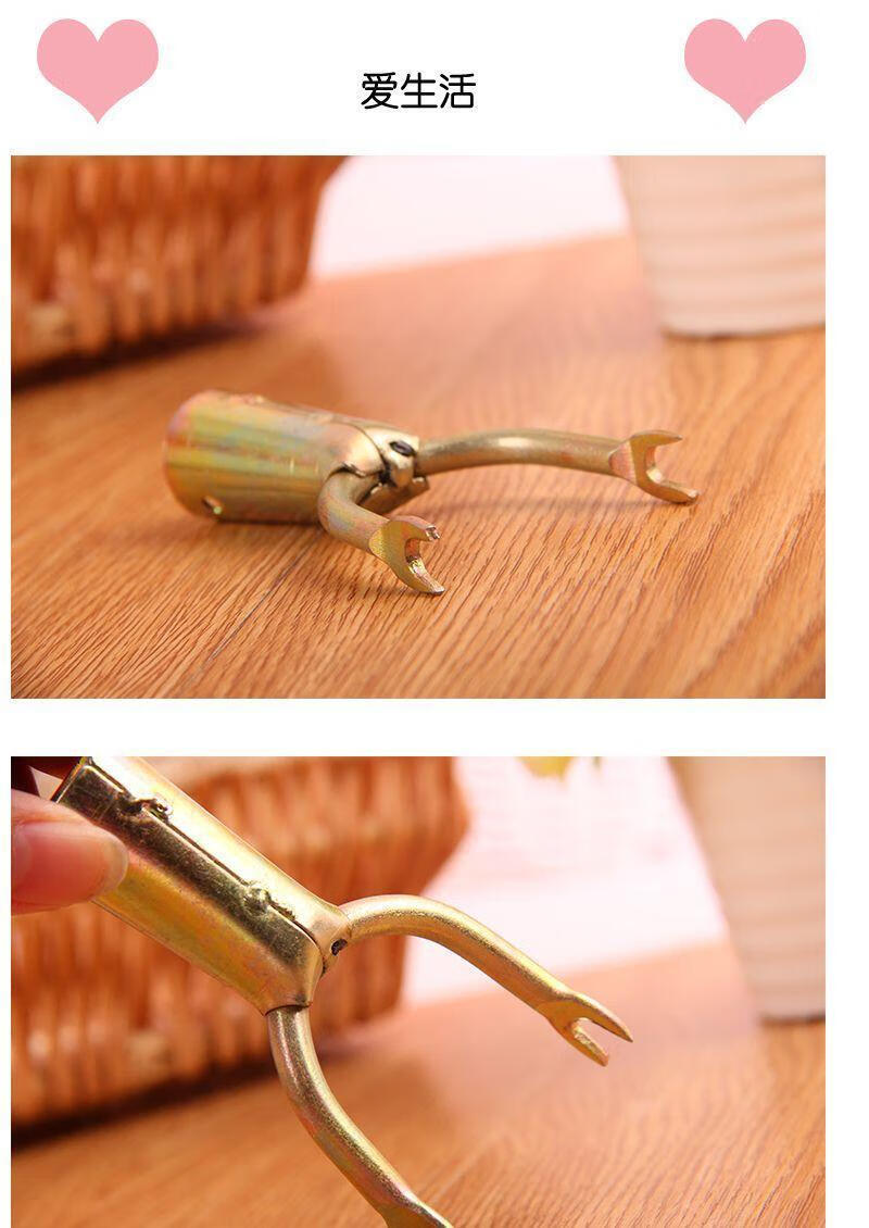 金属衣叉头撑衣杆晾衣杆挑衣杆接头配件阳台挂晒衣服工具叉头晒衣 不