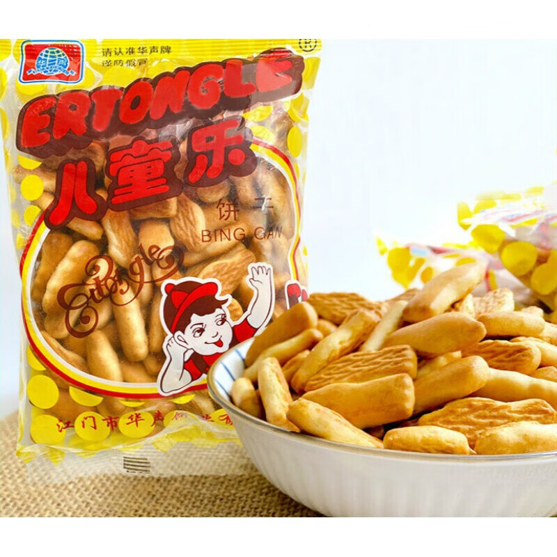 儿童乐饼干 华声儿童乐饼干80后经典怀旧经典食品100g休闲食品 儿童乐