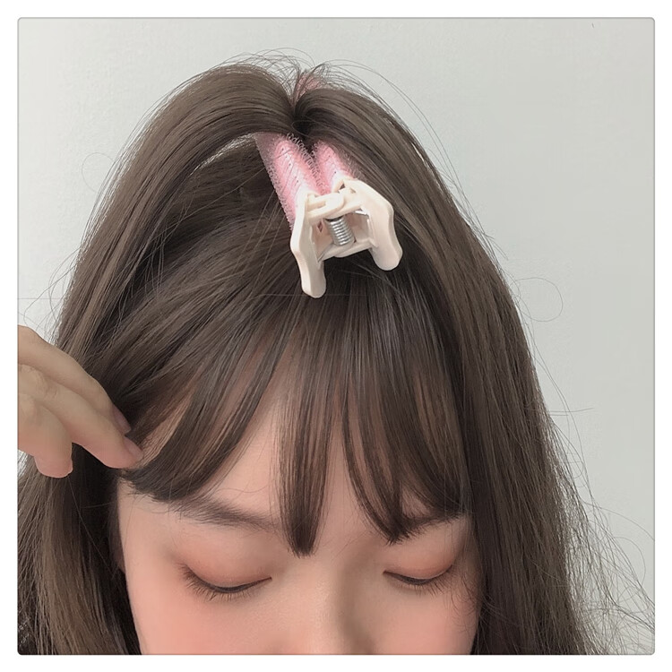 半湾垫发根头顶蓬松夹碎发头发神器发饰卷发筒固定刘海发夹粉单只5816