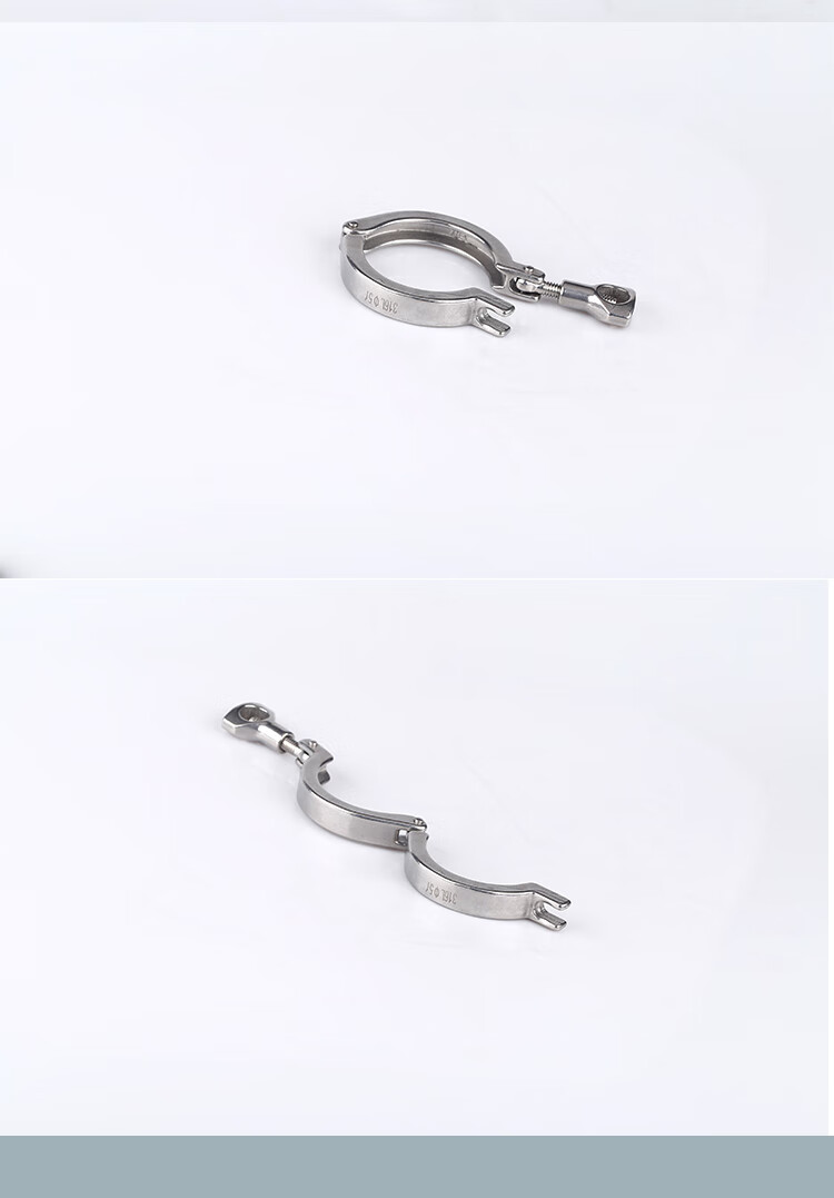 316不锈钢快装卡箍固定管子卡扣快速接头紧抱箍紧固法兰端头夹子 316l