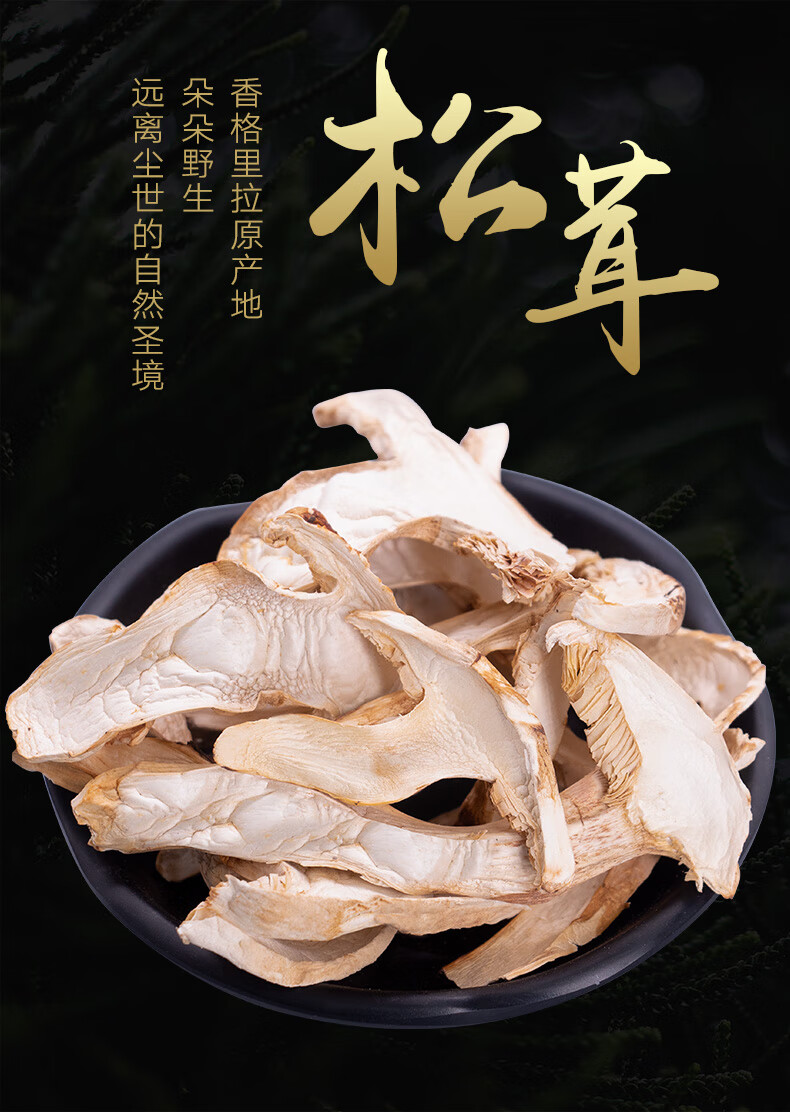 松茸干货云南特产松茸干片菌菇包松茸菌菌汤包松茸菇100g