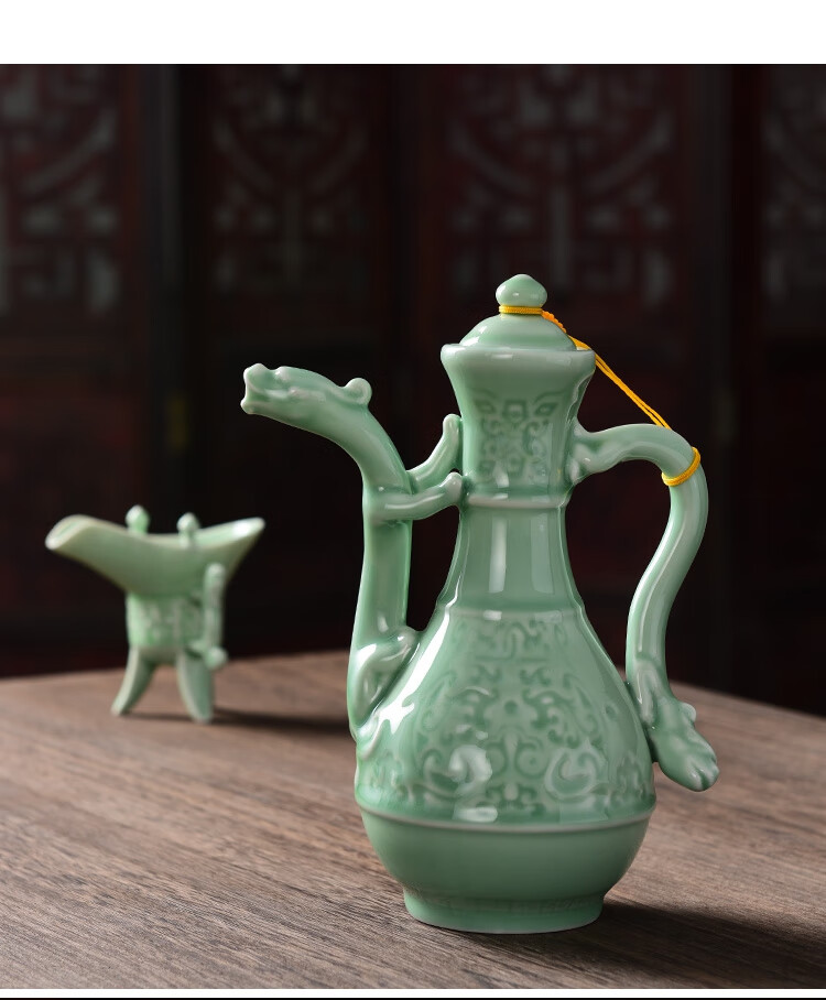 酒樽酒具陶瓷新品爵杯酒具套装陶瓷传统酒壶烈酒复古代