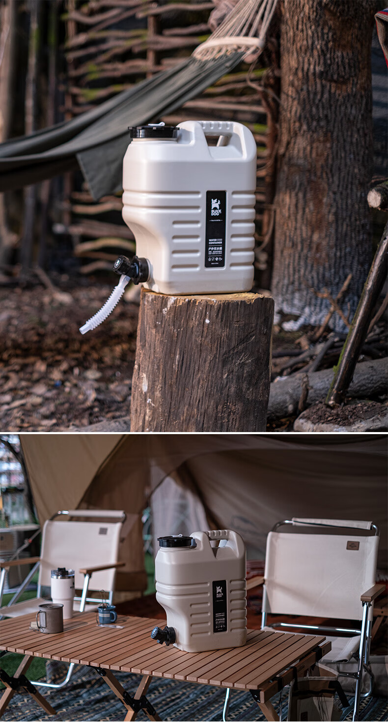 blackdog黑狗户外水桶带龙头便携式车载储水用食品级家用大容量手提