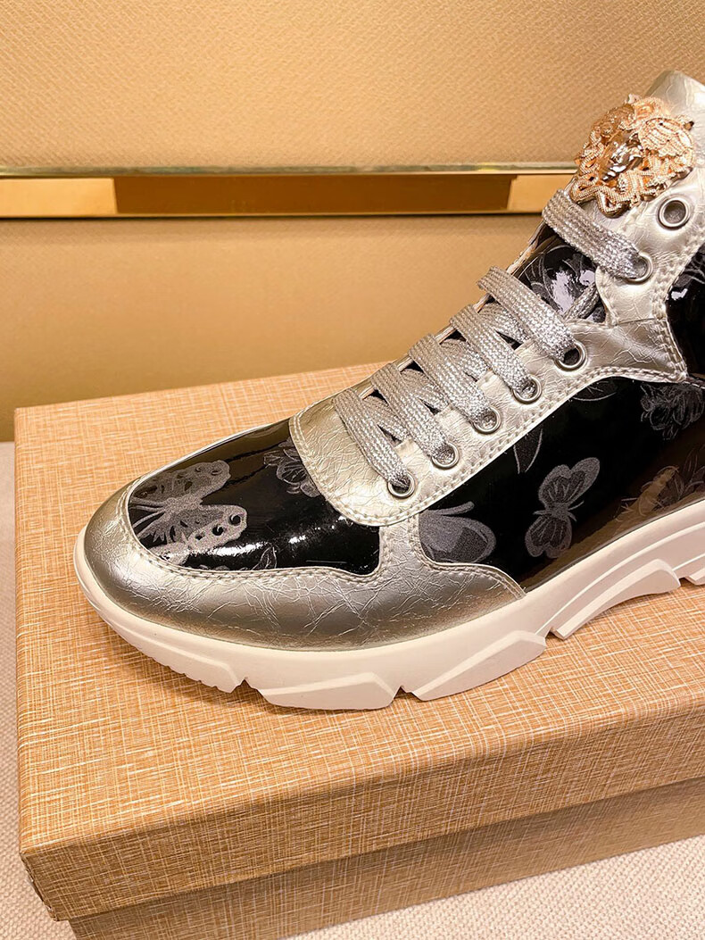 twsp欧洲站官网美杜莎男鞋瓦萨琪轻奢板鞋百搭印花小白鞋休闲高帮鞋男