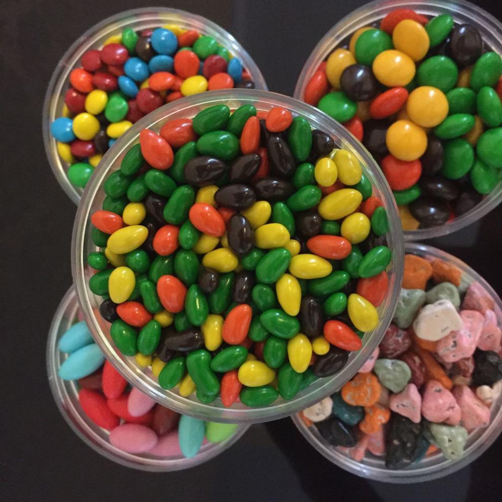 七彩小生代可可脂巧克力豆婚庆喜糖烘焙装饰mm豆250起 小纽扣(260g*1