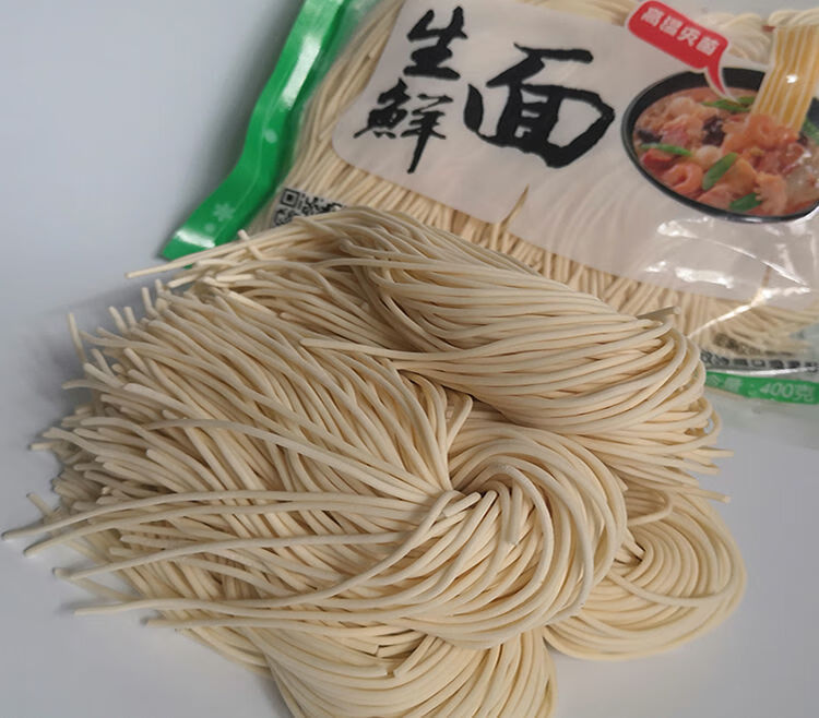 圆面条批发半干生鲜面整箱袋装可做重庆小面火锅面商用北方细面条400