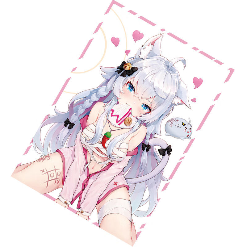 神乐七奈海报新款vtuber周边狗妈宿舍房间高清墙贴壁纸贺卡明信片