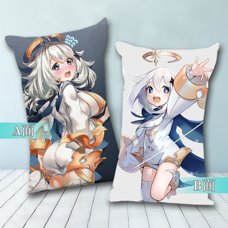 迪士尼原神派蒙表情周边抱枕派蒙莉刻晴琴甘雨二次元宅男宿舍抱枕靠枕