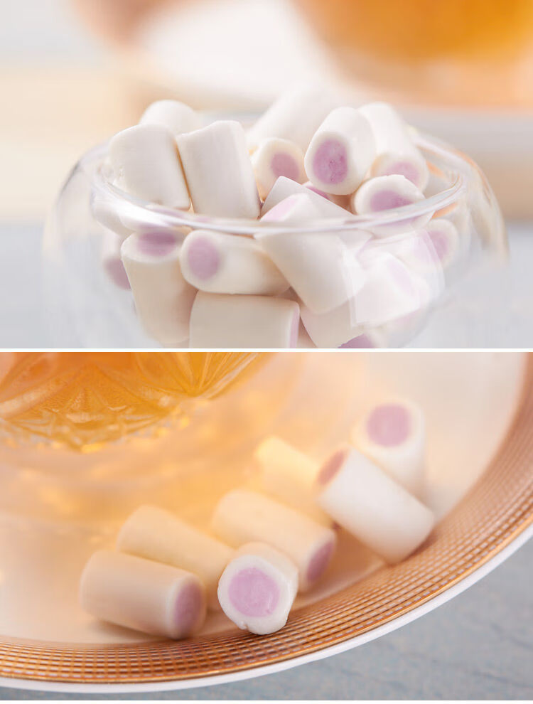 新美舒心大香芋268g 香芋味奶糖压片糖果香芋奶糖零食20板/盒 一盒装