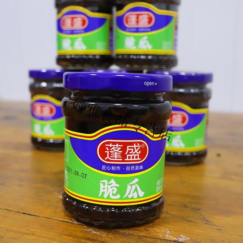 手工特产瓶装蓬盛酱黄瓜200g香甜脆爽白粥下饭菜腌制酱瓜脆瓜咸菜酱